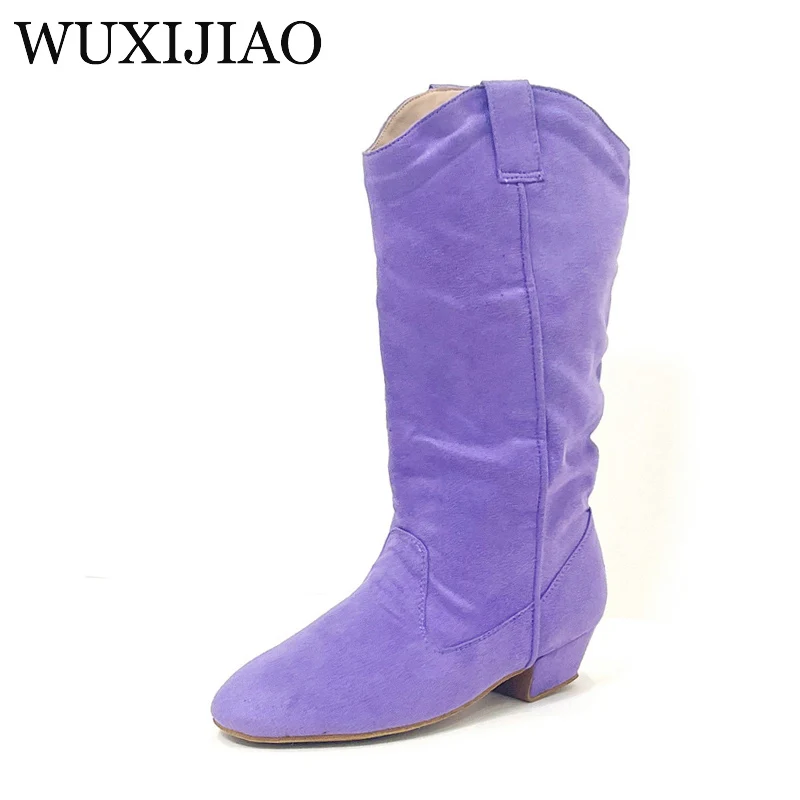 WUXIJIAO Customized High Heel Dance Shoes Baby Pink Dance Practice Boots Half Boots