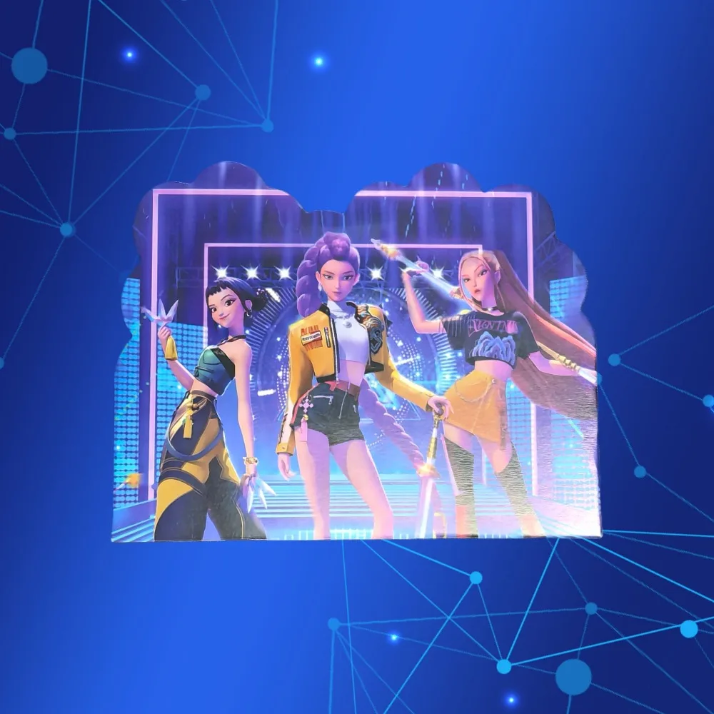 New Anime Movie Kpop Demon Hunters Birthday Party Invitation Card Mini Greeting Card Single-Page Type Baby Shower Birthday Party