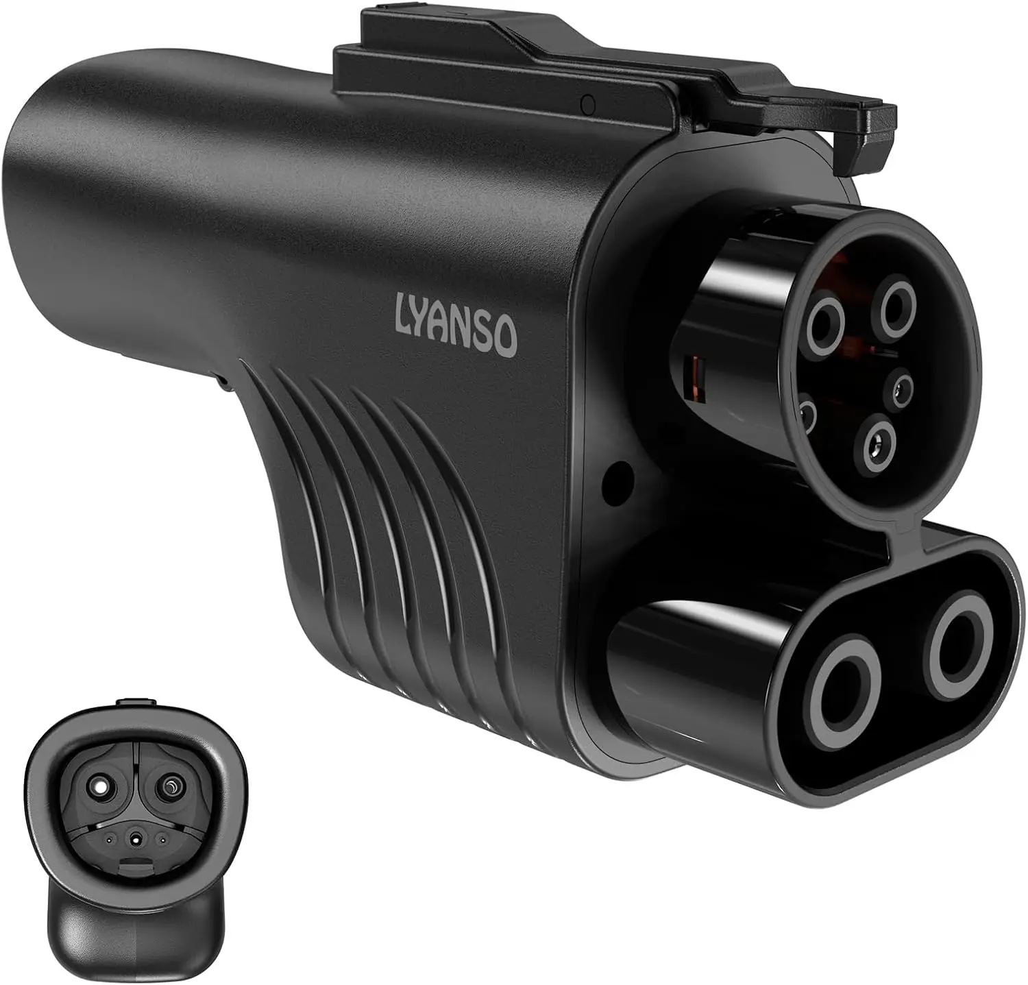 

Переходник NACS на CCS1, 500 А, 1000 В, 250 кВт, преобразователь быстрого зарядного устройства постоянного тока для Ford, GM, Rivian (черный)