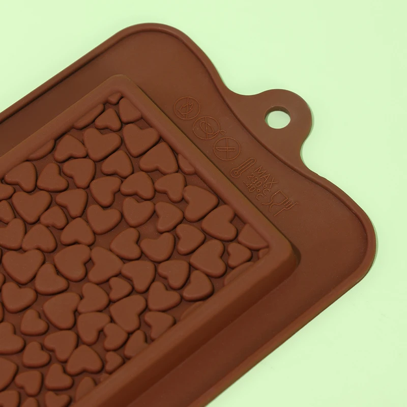 Heart Shape Chocolate Mold Silicone mold Silicone Moulds Non-Stick Chocolate Bar Mold Candy Mould Silicone Chocolate Bar Mould