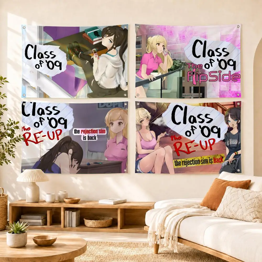 Class of '09 The Flip Game Flags Flag Soft skin-friendly Durable Tapestry Outdoor party Home living room bedroom Decoration
