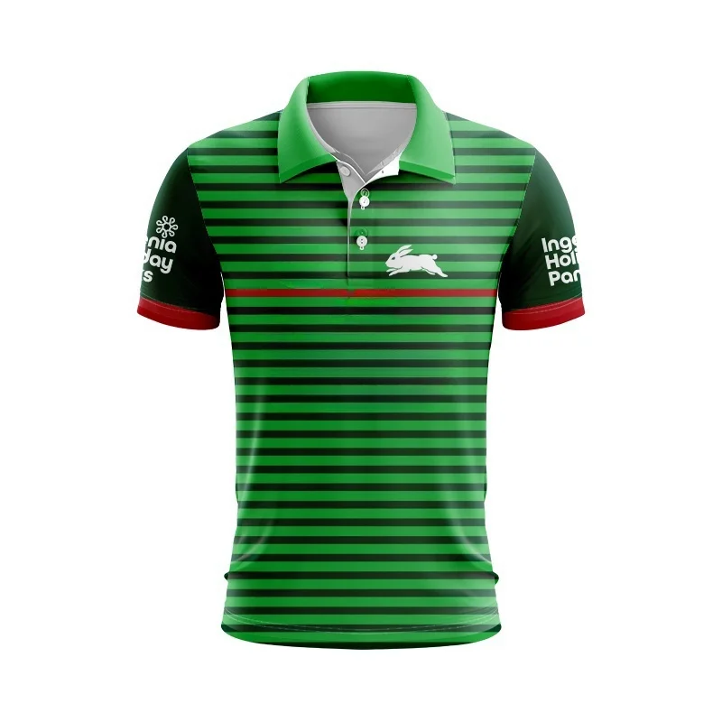 Camiseta de treinamento 2024 South Sydney Rabitos Camisa verde-POLO