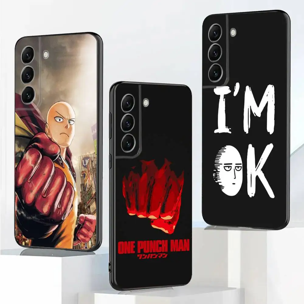 

One P-Punch-Man Phone Case For Samsung Galaxy A20,A21s,A22,A31,A32,A52,A53,A72,73,A80,A91 Soft Black Cover