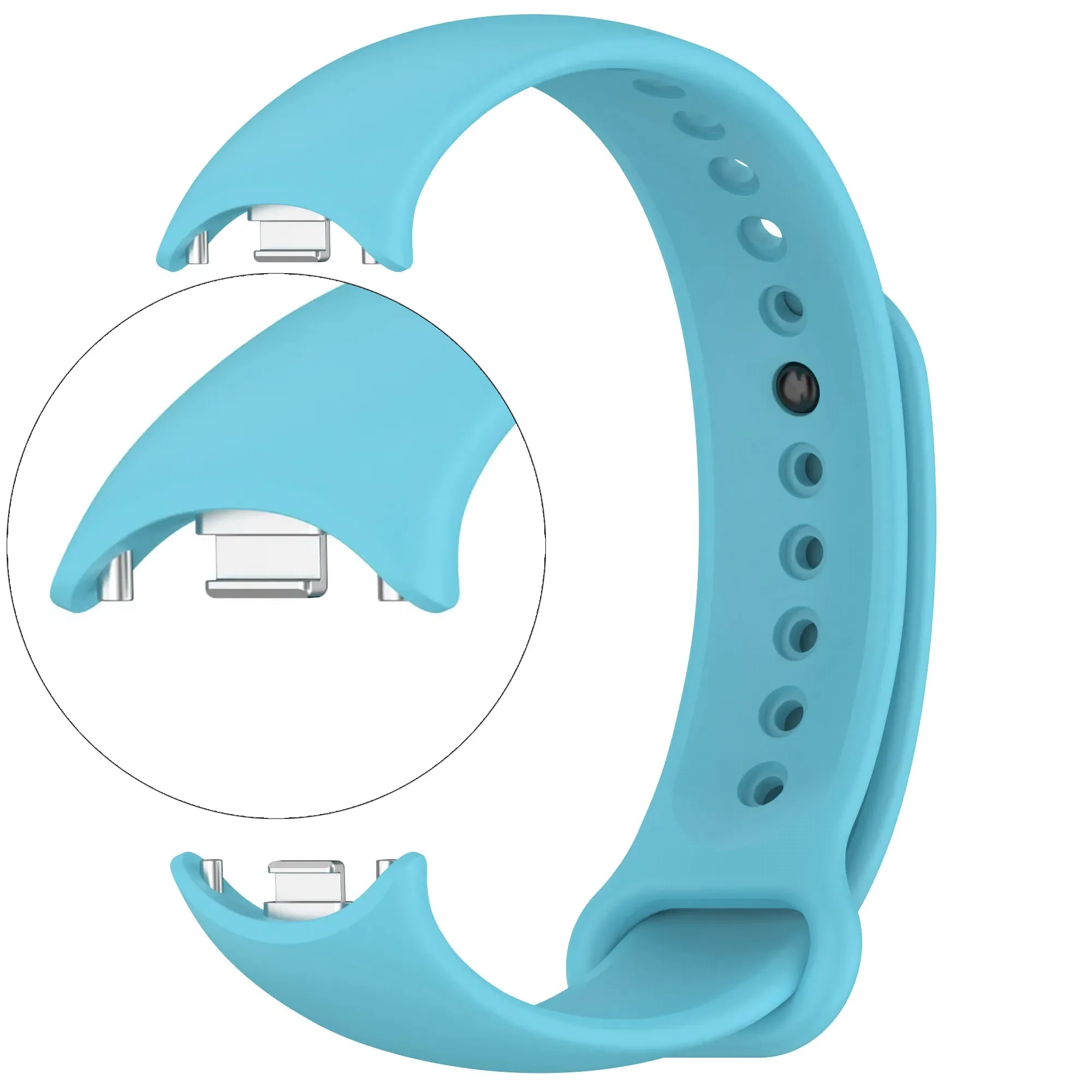 Weiches offizielles Silikonarmband für Xiaomi Mi Band 10 9 8, atmungsaktives Armband, Zubehör, Gürtel für MiBand 9 8, Ersatzarmband