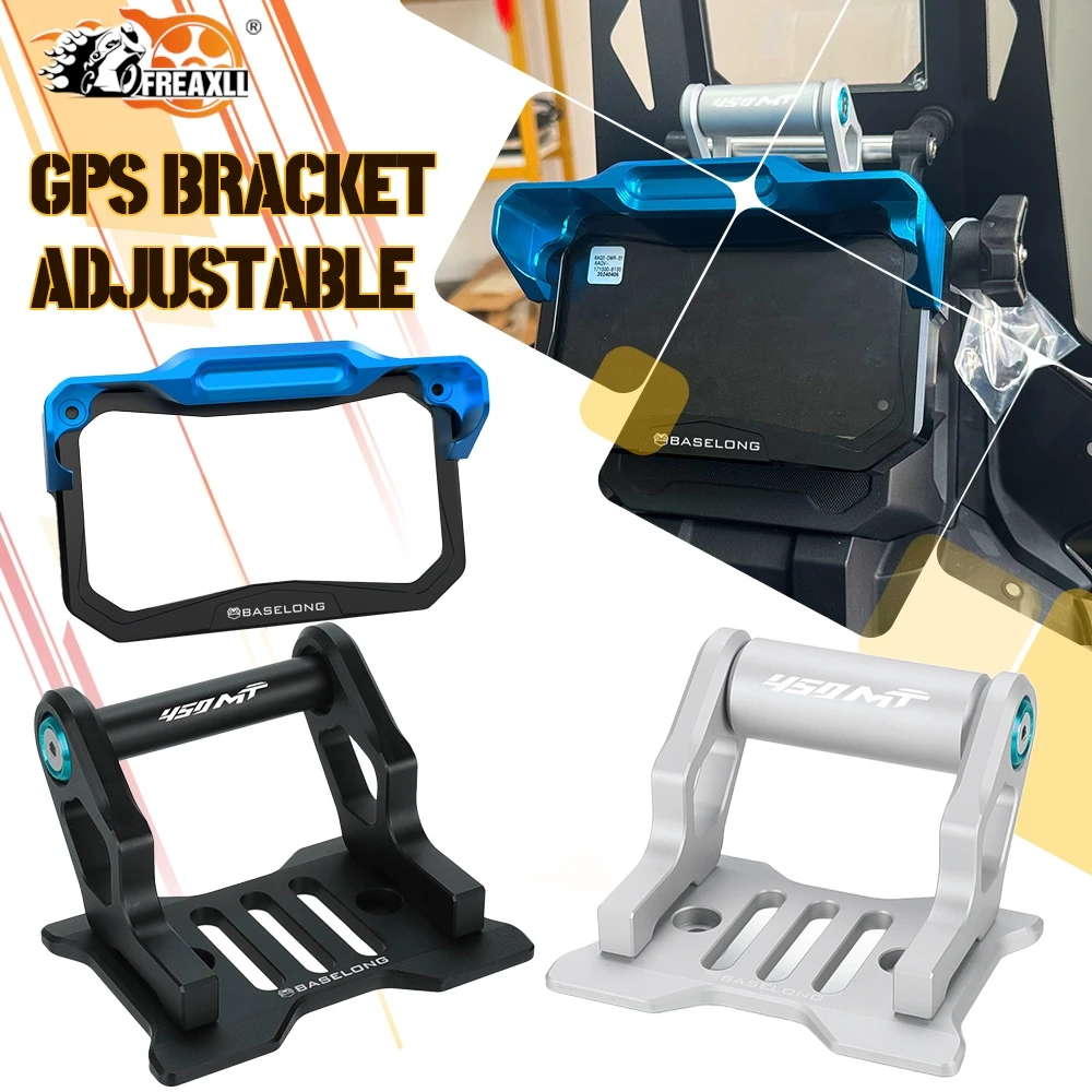 GPS bracket Adjustable For CFMOTO 450MT Ibex 450 2024-2026 TFT Guard with sun visor Meter Frame Cover Screen Glare Shield Guard