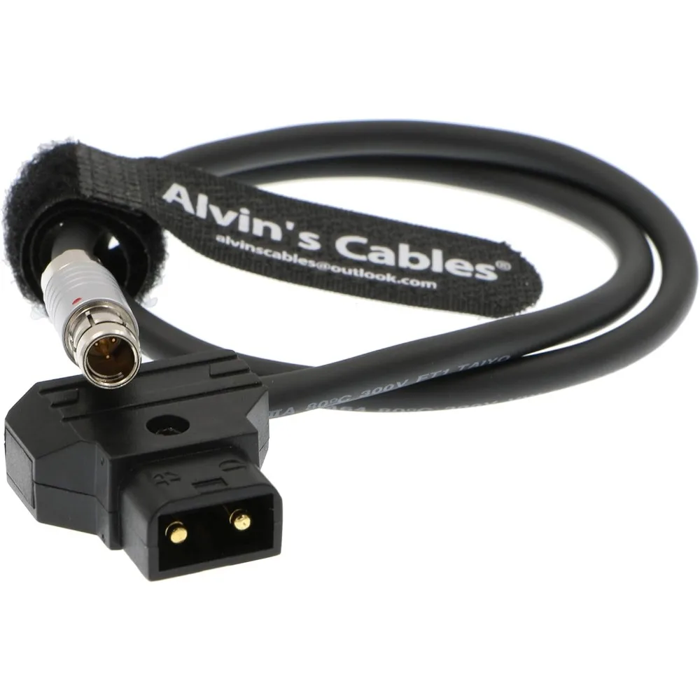 Alvin's Cables D-tap to Fischer 3 Pin Male Power Cable for CineTape Measure Control 45cm|18inches
