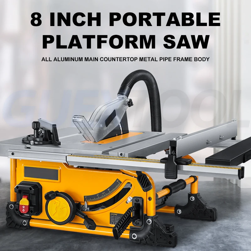 Push Table Saw Portable Electric Circular Saw Woodworking Cutting Machine Dust Free Sliding Table Saw Desktop Metal Cutting Tool