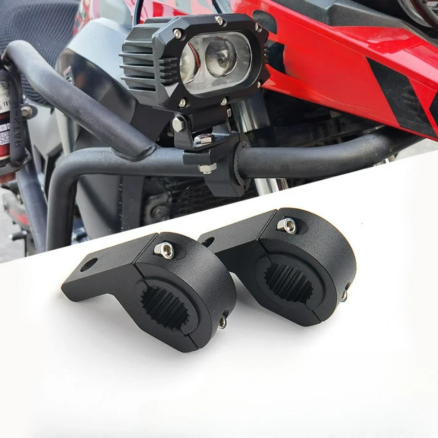 Universal 32MM 22MM Bumper Motorcycle Spotlight Bracket For CFMOTO Benelli BMW HONDA YAMAHA HONDA SUZUKI Haojue KOVE Harley VOGE