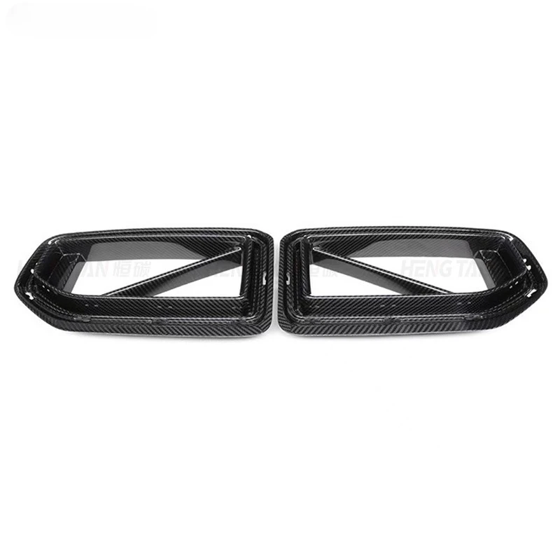 

Suitable for BMW M2 G87 2023 + dry carbon fiber medium mesh modified front bar front grille air inlet small surround
