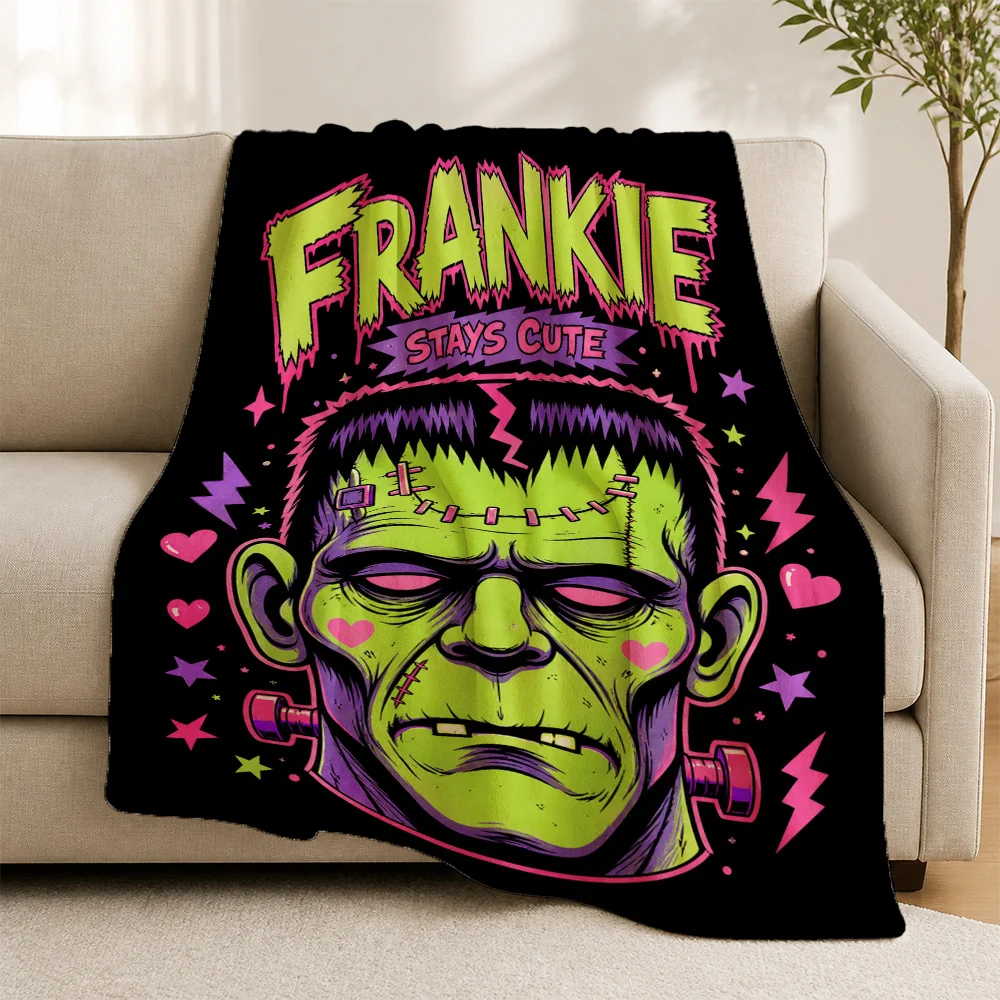 Funny Pop Culture Comic Throw Blanket for Sofa Couch Decoration Cozy Gift for Friends Anniversary Keepsake