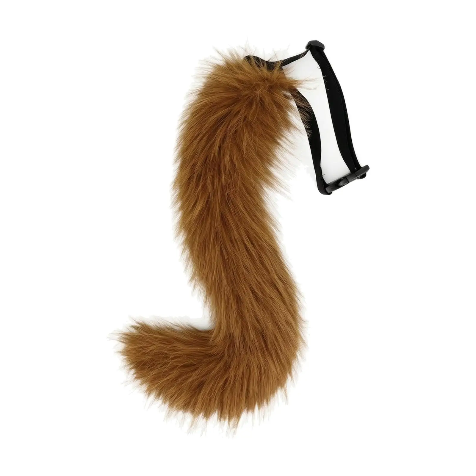 Plush Cosplay Fox Tail with Adjustable Waist Strap for Animal Costume Role Play Party