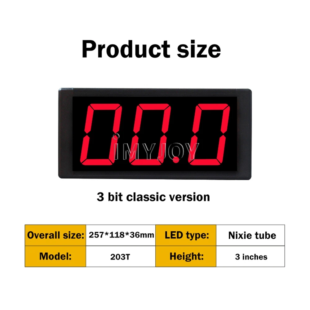 Picture 3: Large Game Clock Red LED Display Digital Chrono Stopwatch Timer with Start Stop Button Led Digital Clock