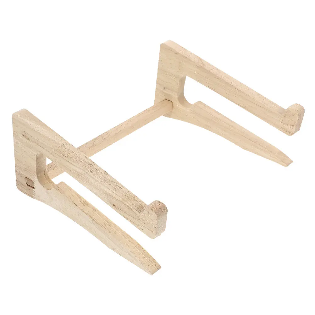

Wooden Laptop Stand for Desk Premium Notebook Riser with Heat Dissipation Design Office Computer Holder Simple Assembly