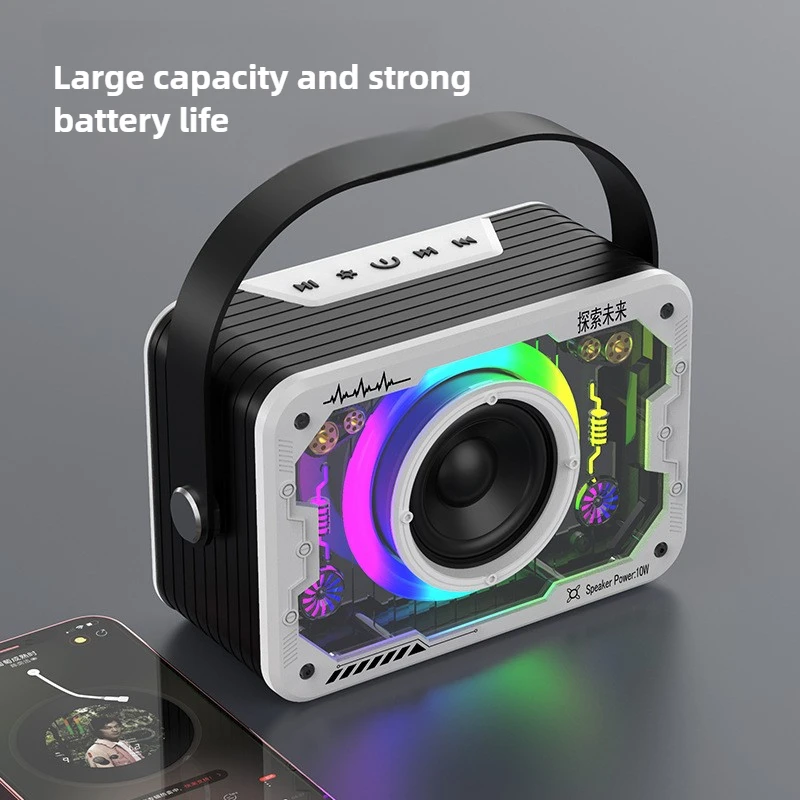 

Wireless Karaoke Microphone Speaker Kit RGB Bluetooth Speakers with Microphone Small All-in-one Karaoke Machine for Home KTV