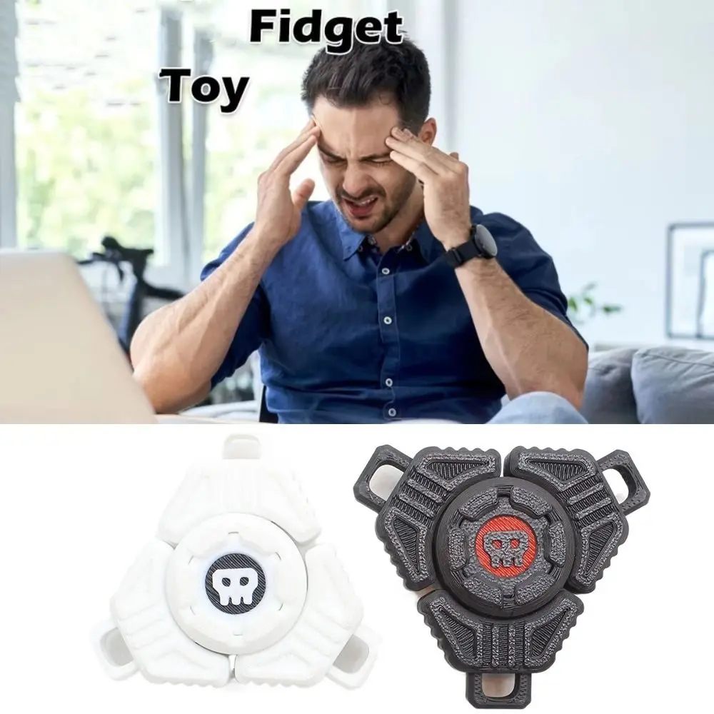 Kunststoff 3D Gedruckt Fidget Spinner Spinning Slider Combo Fingertip Gyro Spielzeug Fingertip Rotation 3D Gyroskop Kinder Jungen Mädchen