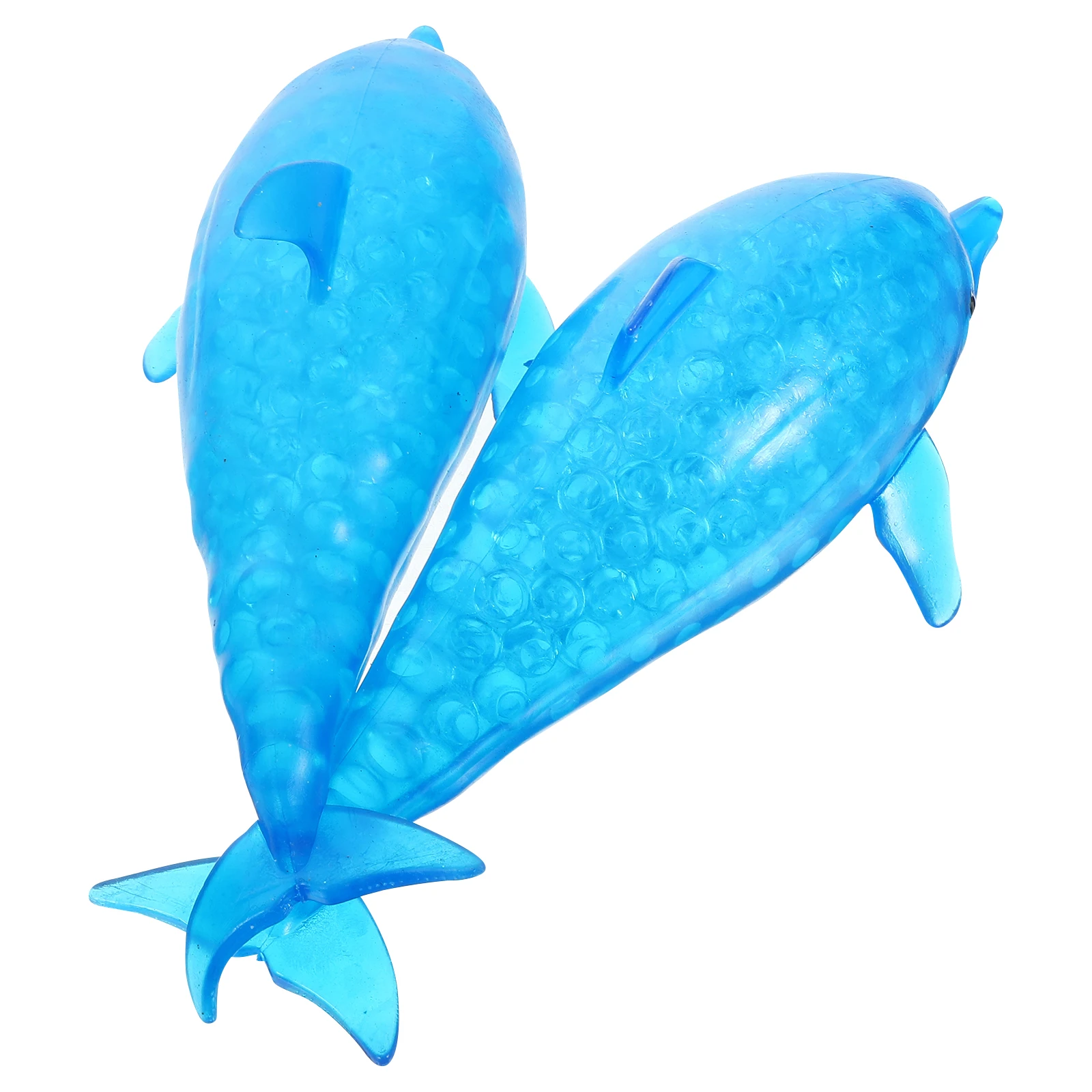 2pcs Squeeze Dolphin Toy TPR Safe Soft Stress Reliever Kids Party Favors Gift