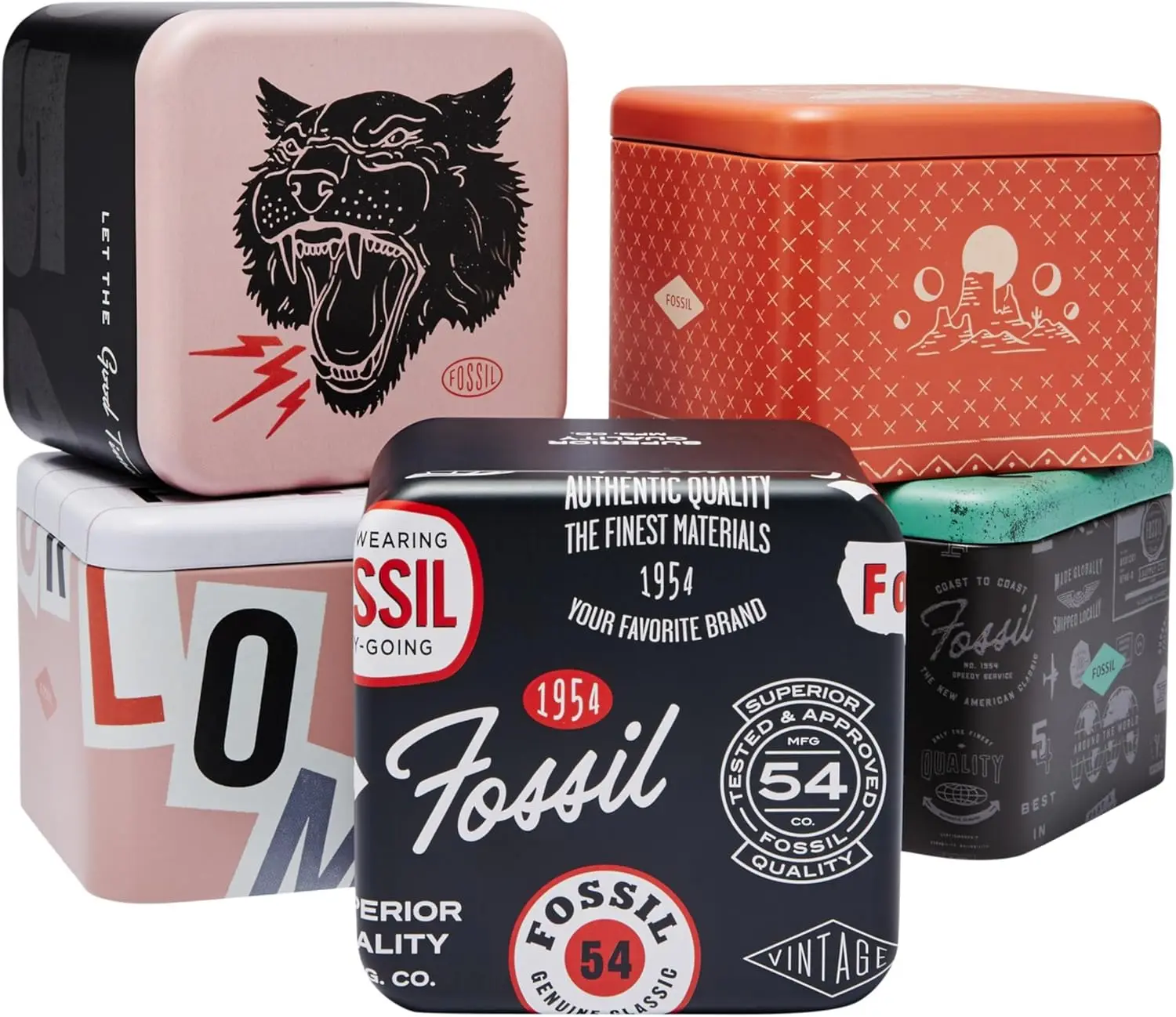 Men's Stainless Steel Leather Chronograph Watch with Quartz Movement