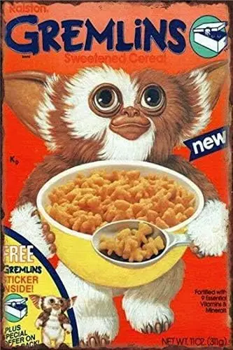 Metal Tin Sign Gremlins Cereal Funny Vintage Metal Sign 8x12 inches, TinSignEUa4242