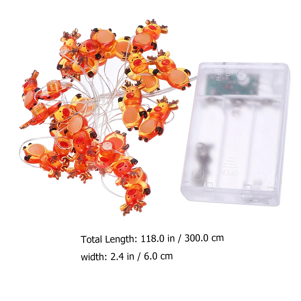 1 шт. рождественские огоньки с оленем, подвесной декор для праздников