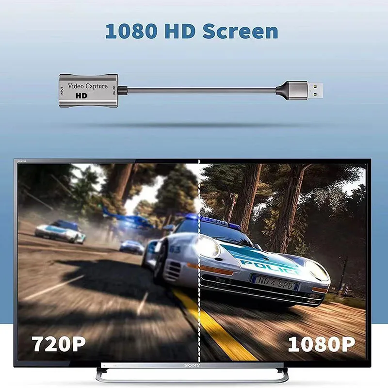 USB 3.0 60fps لجهاز بطاقة التقاط الصوت والفيديو HDMI 4k لصندوق تسجيل ألعاب البث المباشر OBS