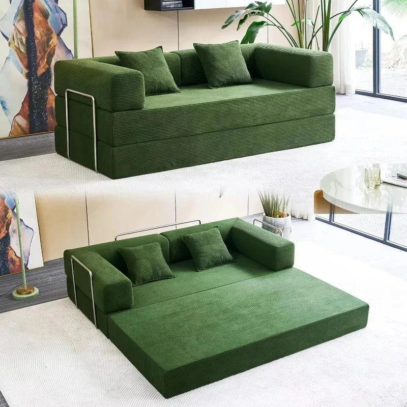 Luxury High Density Compressed Modern Fabric Living Room Vacuum Packaging Compressed Modular Sofa Bed Sofa Set Home Furniture