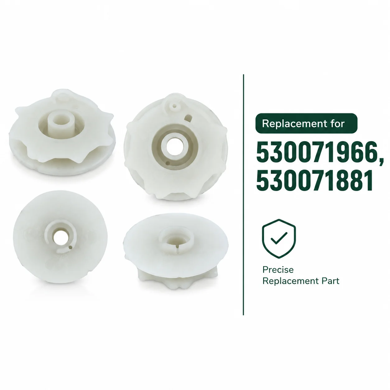 Starter Puller Kit for Poulan P3314 P3314WS PP4218 PP4620AV PPB4018 SM4218AV Chainsaw w/ Rope Replaces 530071966 530071881