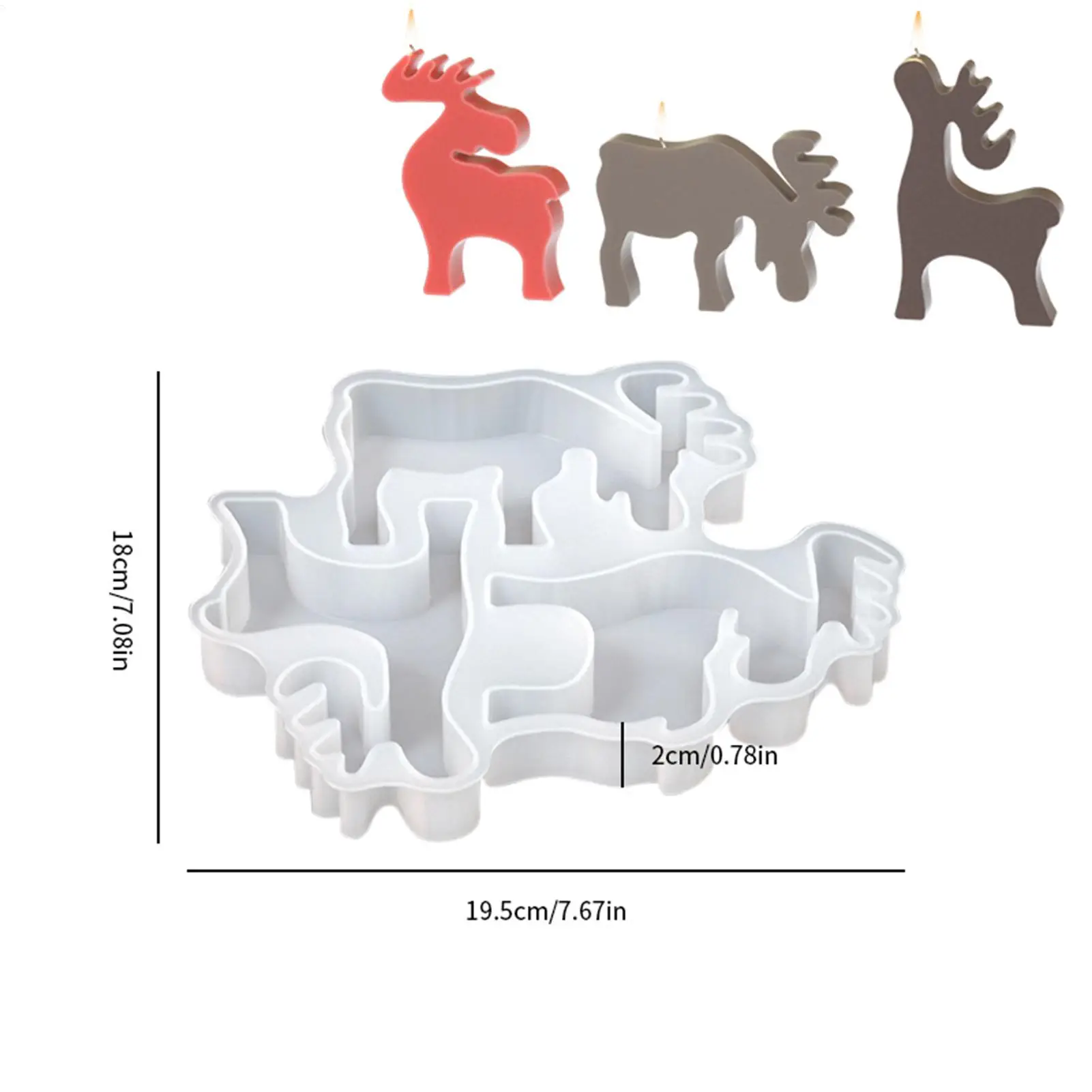 

Рождественская форма 3D формы для рукоделия с оленями форма для оленя для шоколадной свечи мыло помадка конфеты выпечка праздничные поделки стол