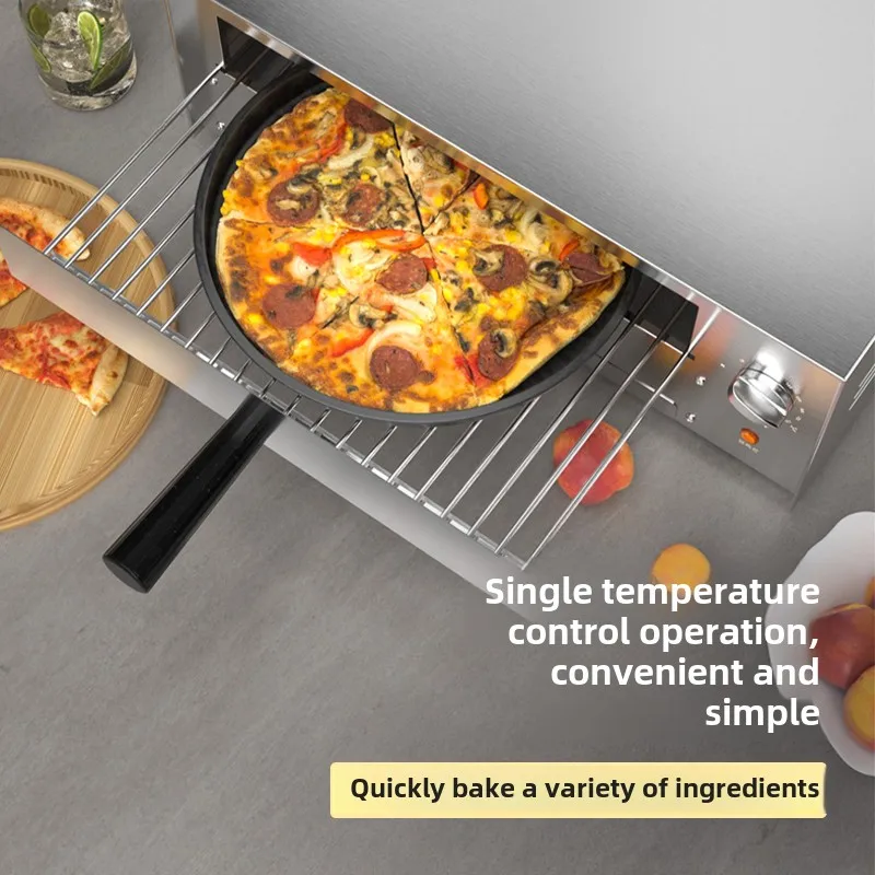 Multi-function Pizza Oven Outdoor , Commercial Single-layer Pizza Electric Ovens, Steak Bread Oven Baking Machine Equipment