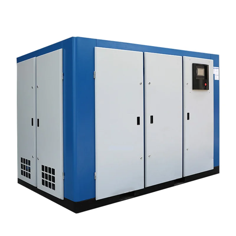 10HP High Efficiency Energy Saving Screw Air Compressor 10 Bar New Condition Core Motor Components Manufacturing Plant