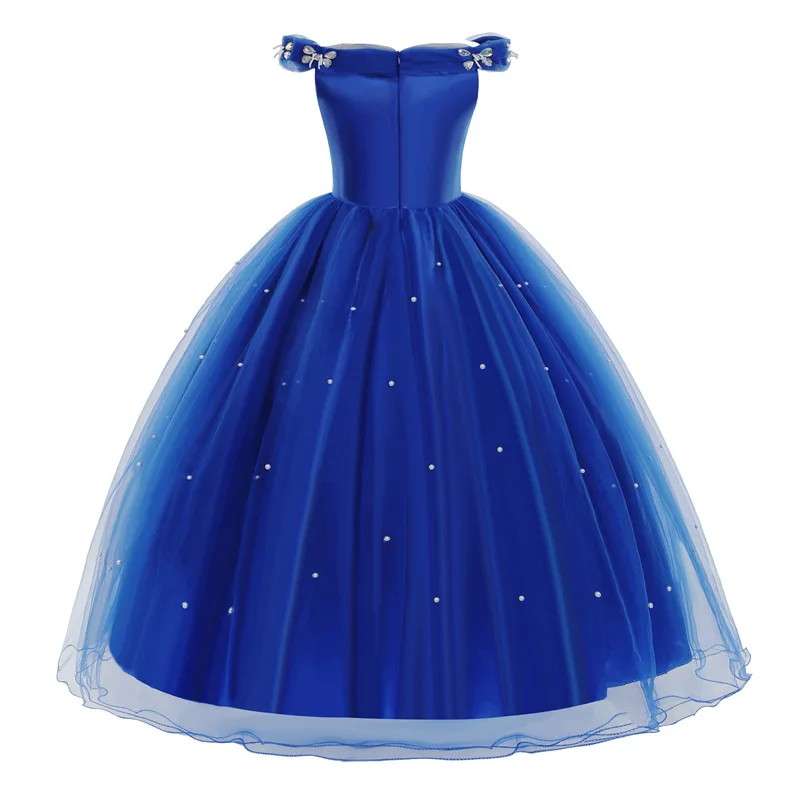 Vestido de Cenicienta para niñas, disfraces de princesa para fiesta de Halloween y Navidad, vestido de cumpleaños para niños