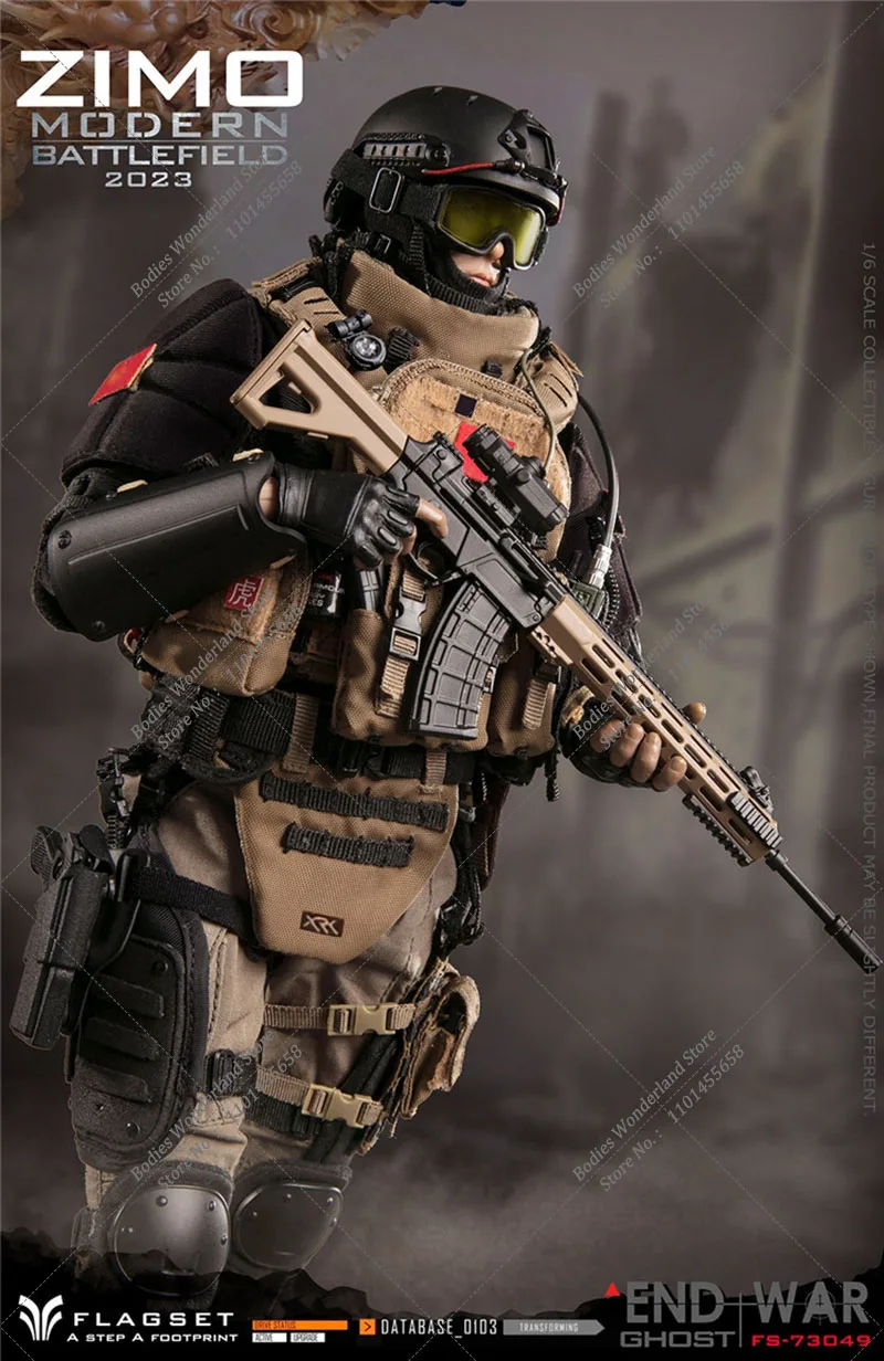 Figuras de acción del ejército de ZIMO para hombres, juguete de FS-73049, escala 1/6, moderno, campo de batalla, Death END WAR, Death Squad, en Stock