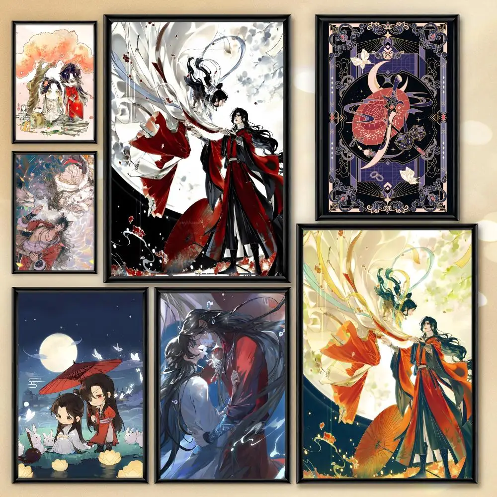 Anime Heaven Officials Blessing Poster Aesthetic PVC Wall Art - HD Waterproof UV Resistant For Home Bar Office