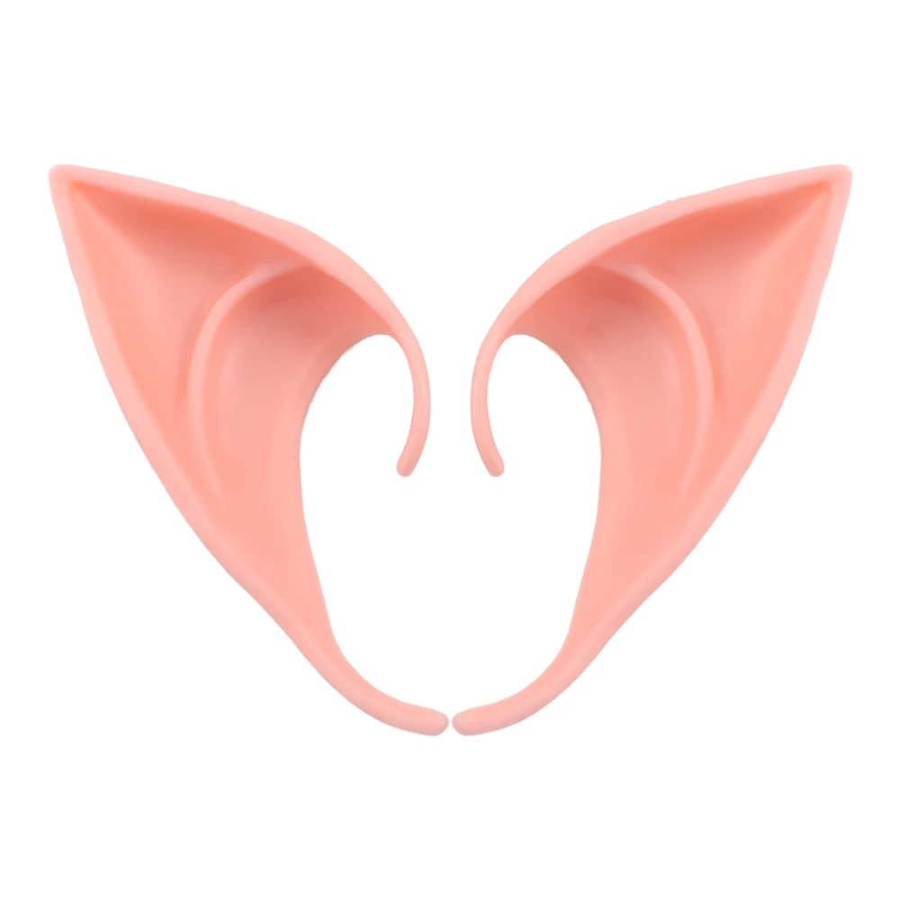 Lot 10 Paires Oreilles D'Elfe + Guirlande – Latex Souple – 3 Tailles & 4 Couleurs – Cosplay Halloween Carnaval – KAYEF