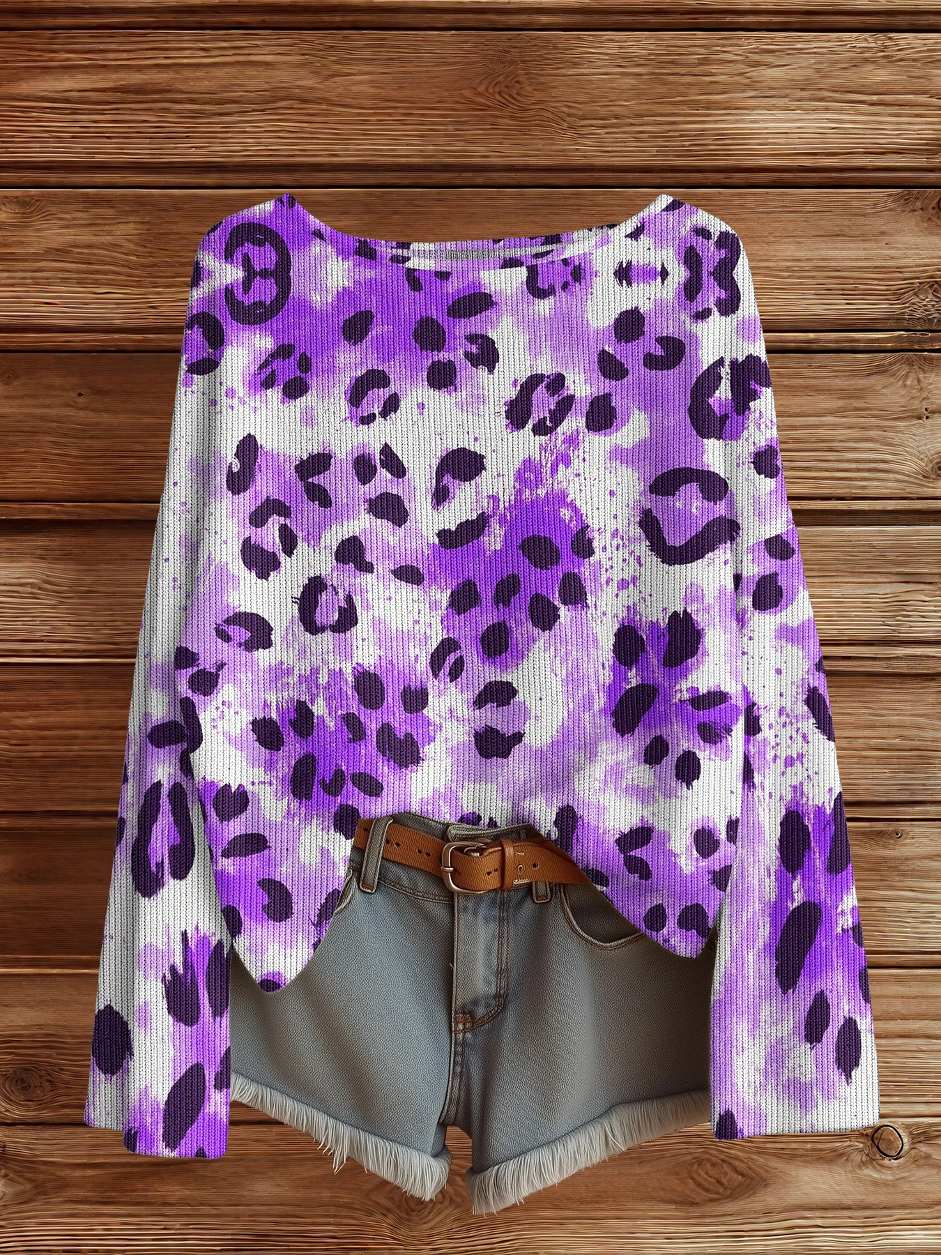 

Autumn Winter leopard Sweater Women Vintage Pullover Sweaters Knit Top Merch Fashion Casual HipHop Chic Jumpers