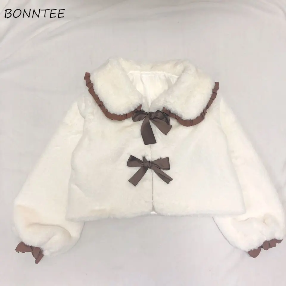 Giacche corte Donna Semplice Solido Vintage Allentato Sweetheart Ragazze All-match Studenti accoglienti Kawaii Streetwear Cappotto preppy Chic