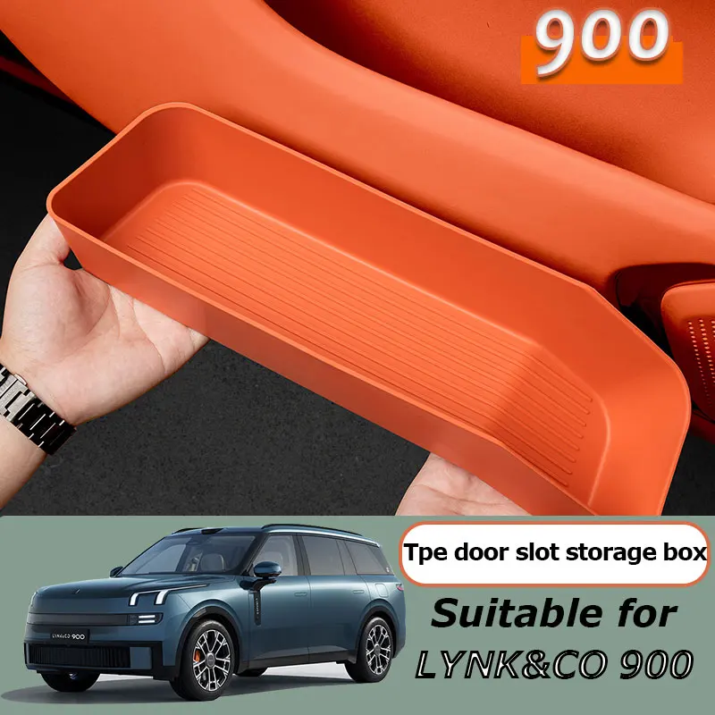 

For Lynk&Co 900 Interior Door Slot TPE Storage Box Door Storage Pad Car Modified Four Door Organizer Containers Auto Accessoires