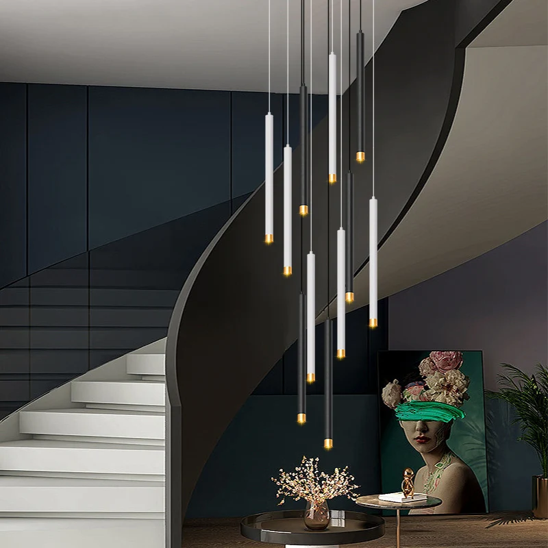 Imagem -05 - Moderno Led Track Light Cob Lâmpadas Pendant Decoração do Lar Loja de Roupas Bar Hanging Decor Linha de Iluminação Ajustável 220v 110v