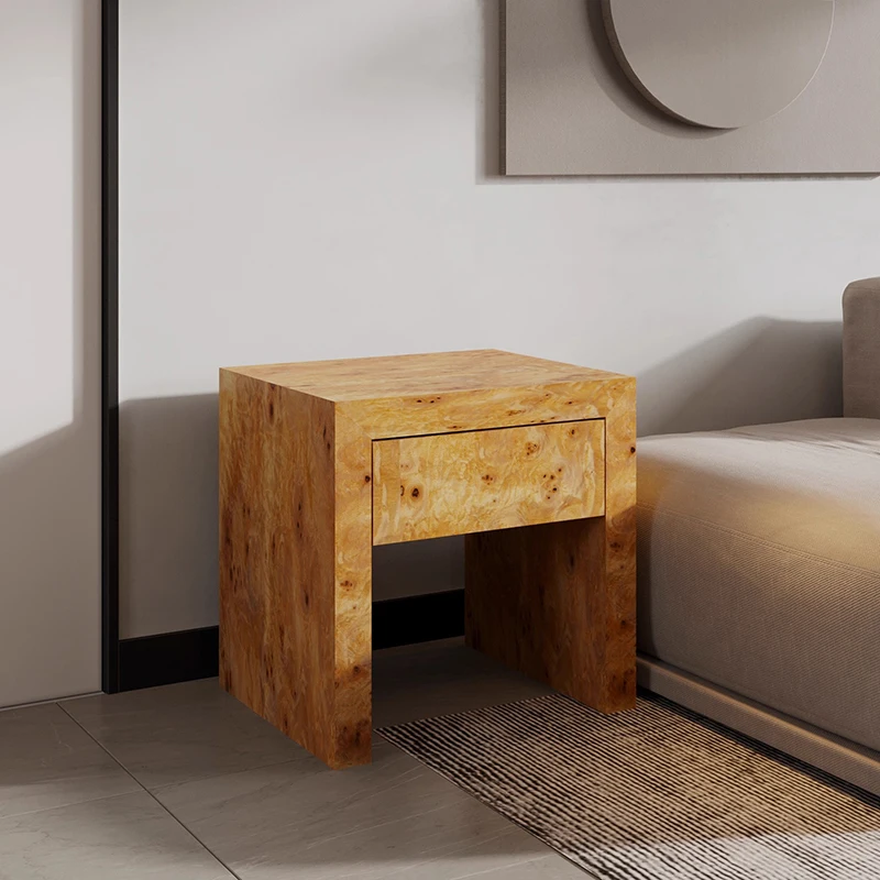 

American Wabi Sabi Nightstand Rustic Eclectic Unique Design Nightstand Trendy Minimalist Cômodas Para Quarto Home Furniture