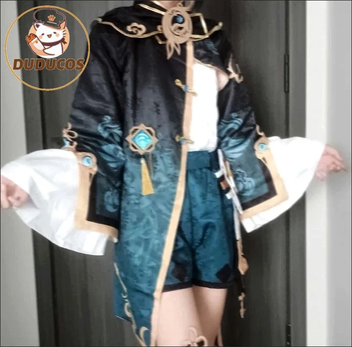 DUDU-N Game Genshin Impact XingQiu Cosplay Costume Uniform Unisex Activity Party Role Play Clothing S-XL