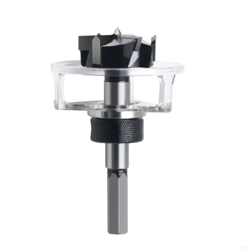 P31D Woodworking Hole Opener Cutter 35mm Adjustable For Cabinet Doors With Dust Cover