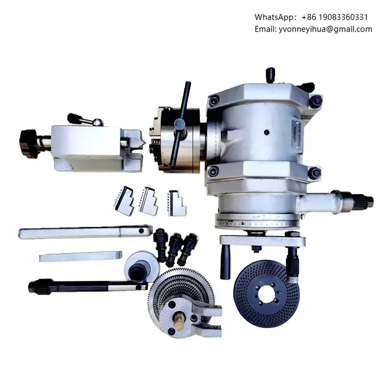 

F11-100A Universal Dividing Head Divider With K1125 Lathe Chuck For Cnc Milling Drilling Machine Indexing Working