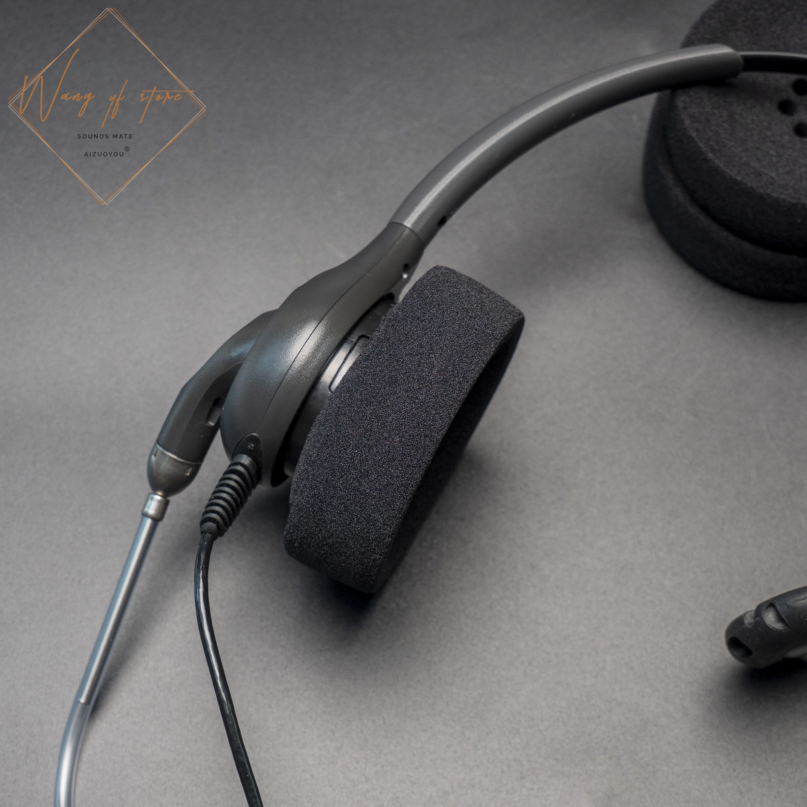 Premium Earpads Sponge Foam Ear Cushion For Plantronics SupraPlus W710 W720 WO300 WO350 71781-01 Wireless Headset Headphone