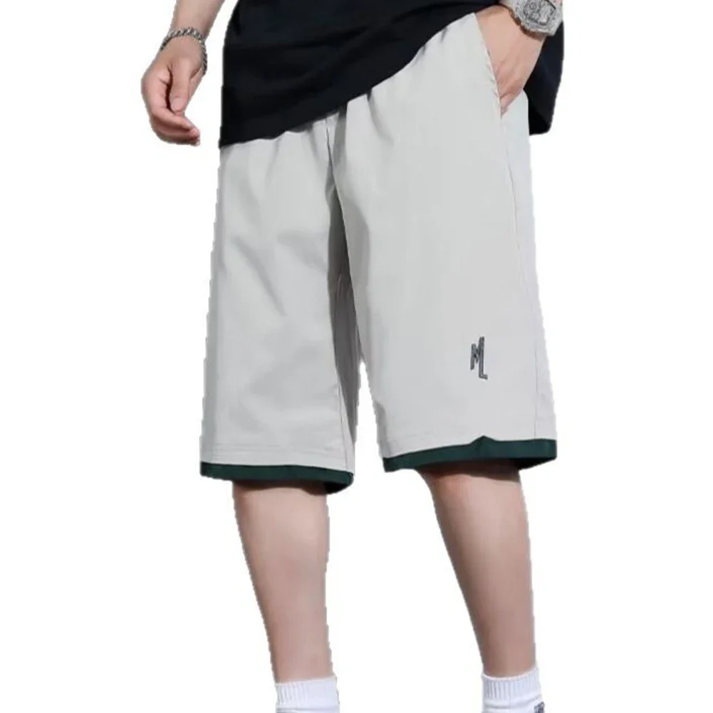 Men Sports Thin Loose Basketball Casual Shorts Leisure Straight Five-Point Pants