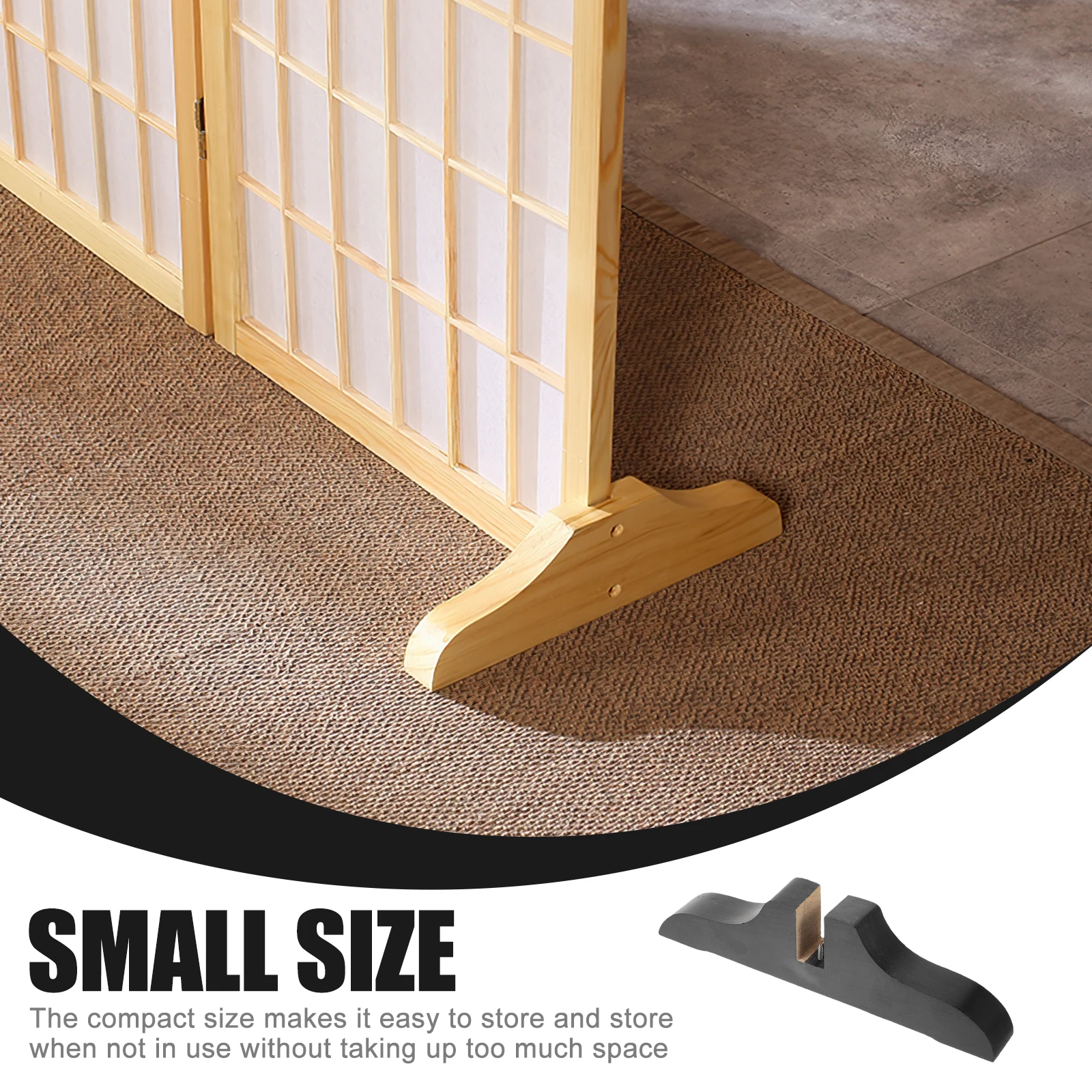 

Wooden Divider Base Thickened Stand For Room Privacy Screen Clips Home Office Indoor Partition Support Bracket