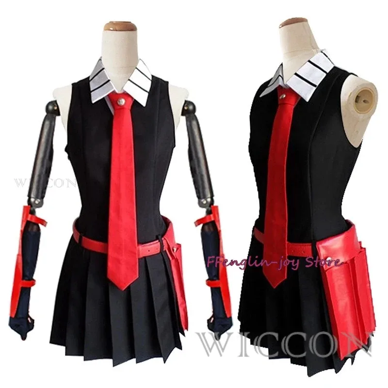 متوفر S-XXL Akame أزياء تنكرية شعر مستعار أنيمي Akame Ga KILL تأثيري مع حقيبة ملابس حفلات الهالوين للنساء الفتيات