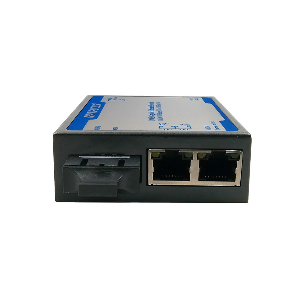 Ad alta potenza 2 porte SFP 10/100/1000M convertitore multimediale POE industriale interruttore di alimentazione POE per Laptop