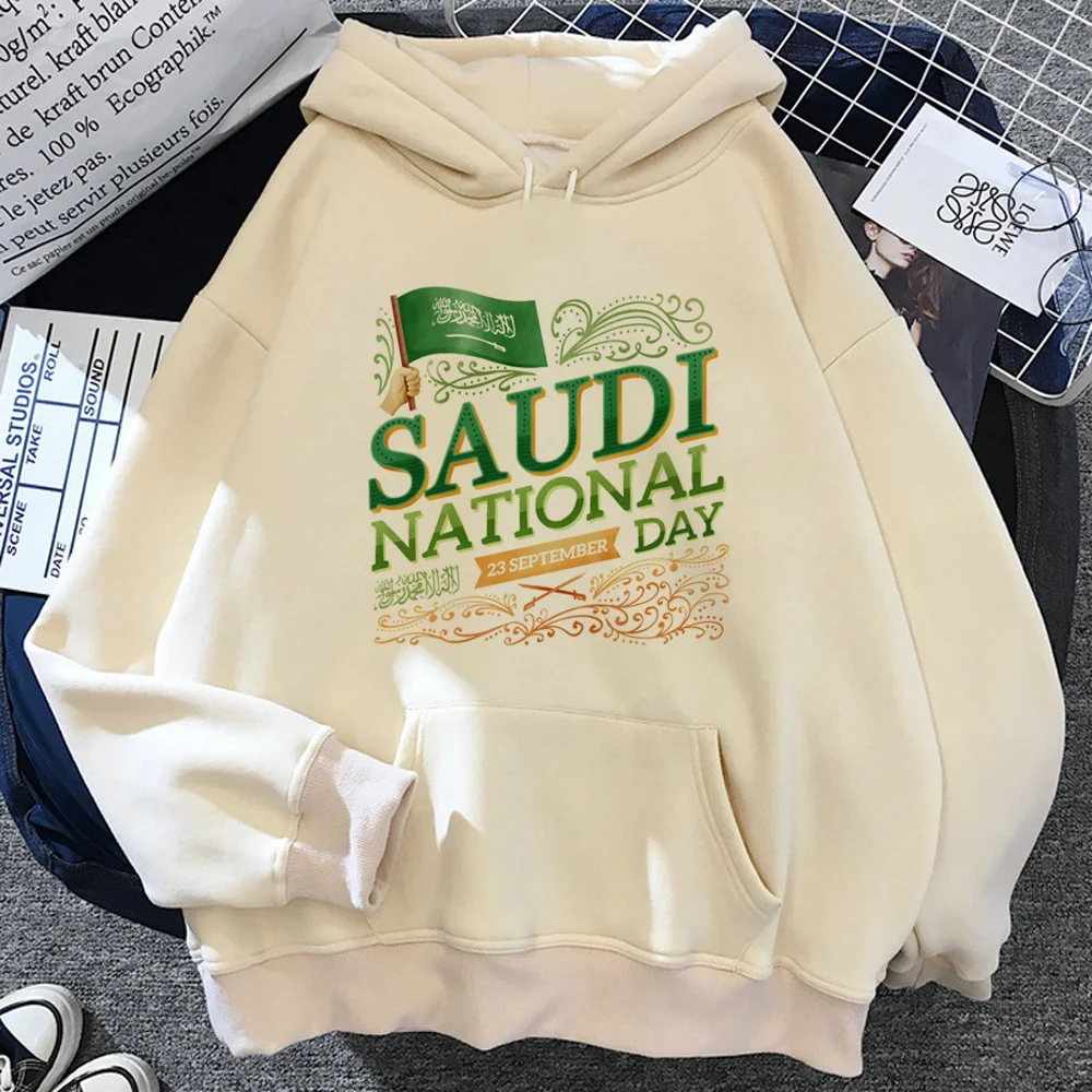 Saudi National Day hoodie graphic patterned anime sweater streetwear patterned teen tracksuits pullover harajuku funny patterned