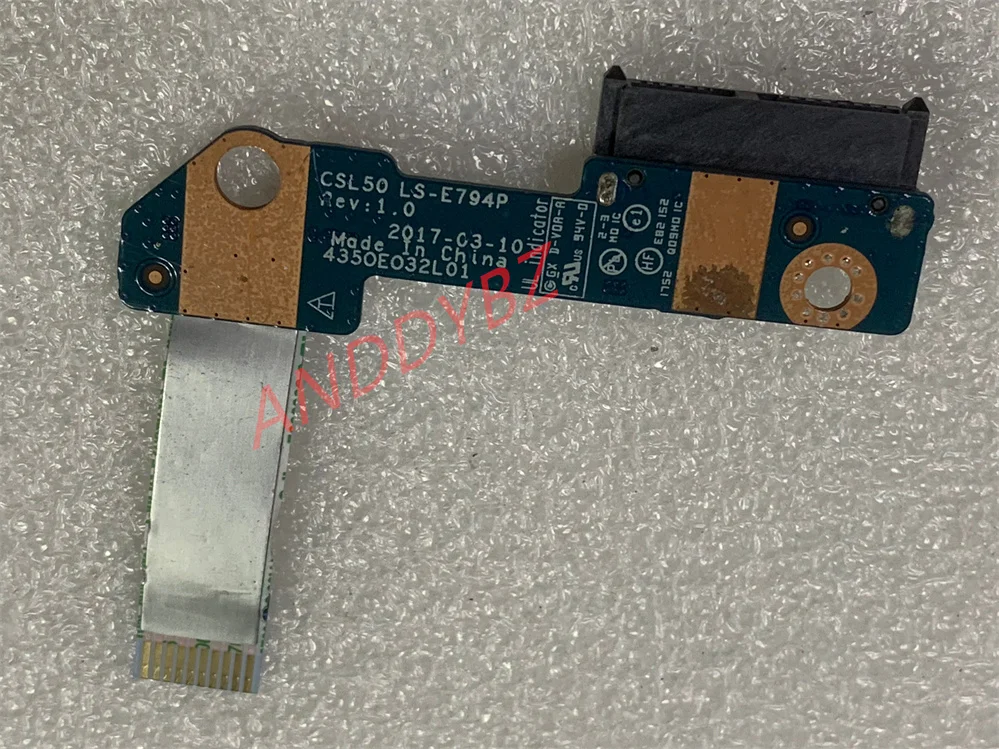 Used Original high quality FOR HP 250 G6 DVD Connector Board With CABLE CSL50 Ls-e794p Works perfectly
