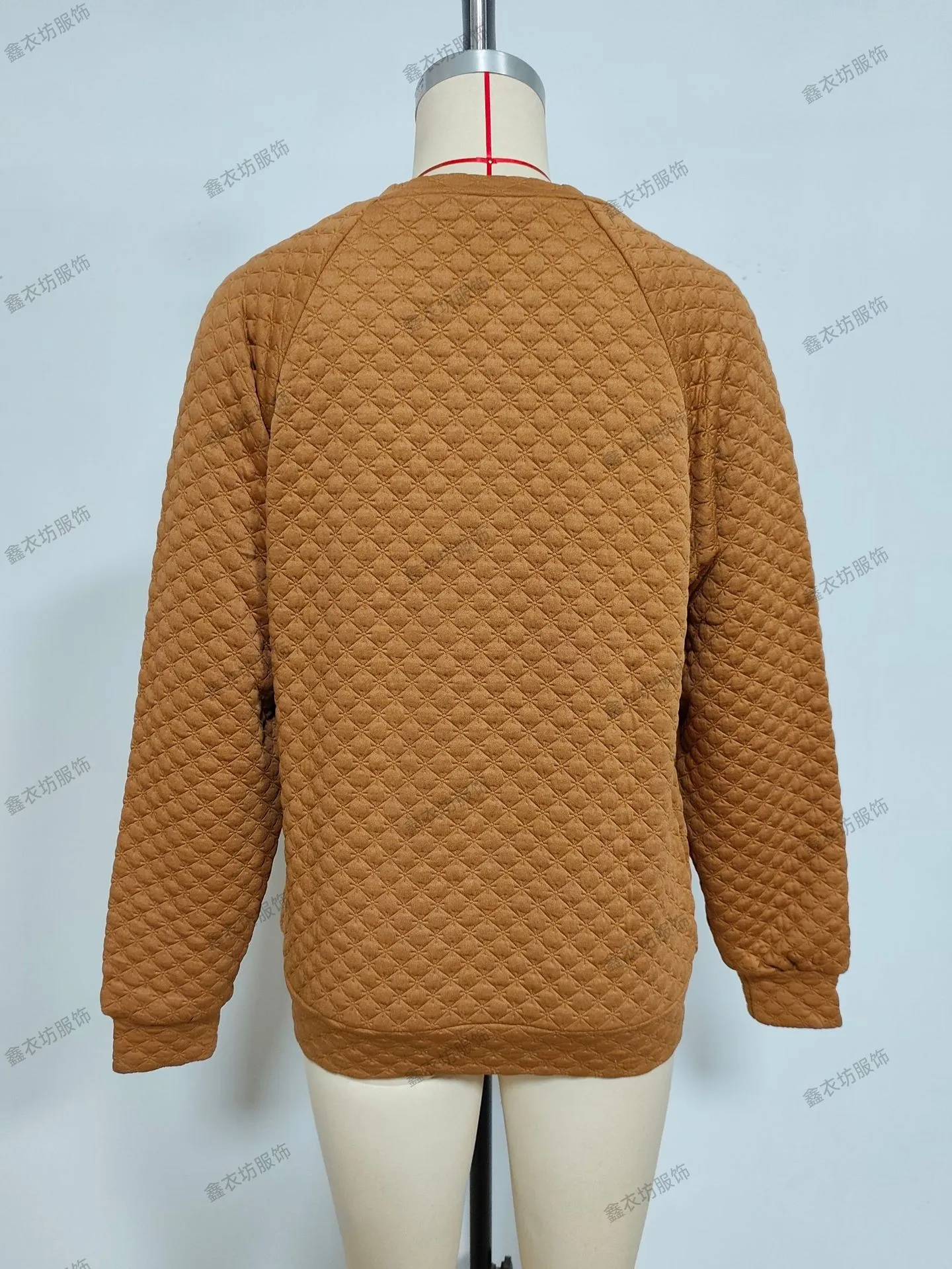 Long Sleeve Hoodie Casual Mid Length Elegant Commute with No Hood Pullover V Neck Patchwork Regular Sleeve Women Sweatshirt