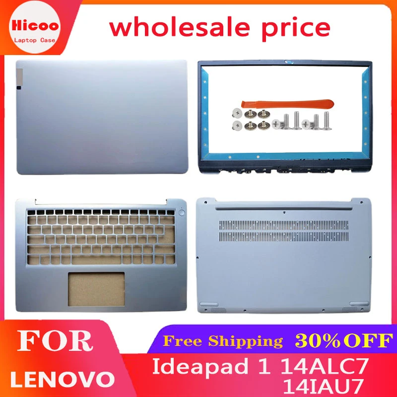 

For Lenovo Ideapad 1 14ALC7 14IJL7 14IAU7 2022 Laptop Replacement LCD Back Cover/Front Panel/Palm Rest/Bottom Cover